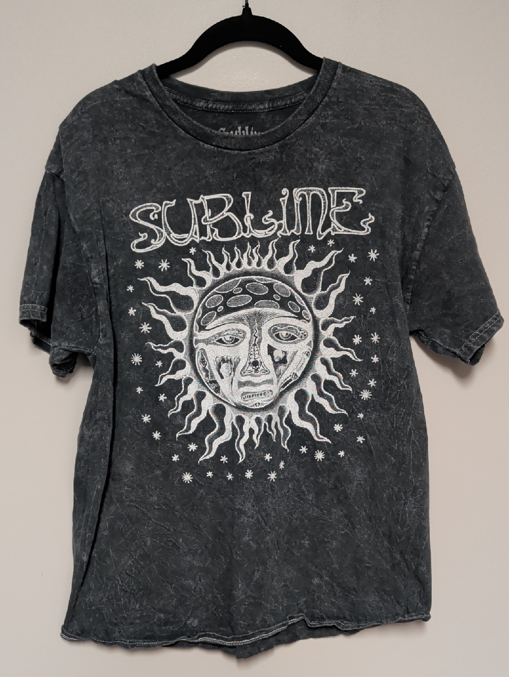 Sublime Black Vintage-Style Short Sleeve Tee